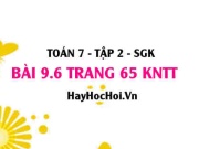 Bài 9.6 trang 65 Toán 7 Tập 2 Kết nối tri thức